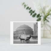 Paardenwagen bij Albert Hall London 1904, Engeland Briefkaart (Staand voorkant)