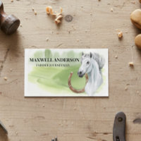 PaardenWaterverf Ferrier Stable Hoefijzer