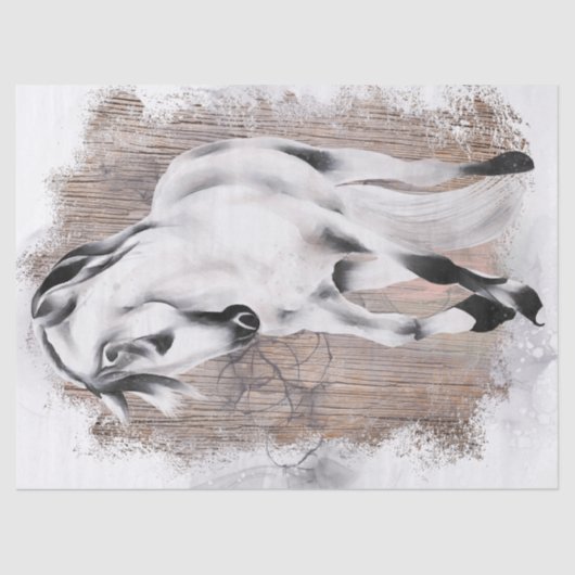 PaardenWaterverf Tissuepapier (Voorkant)