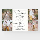 Paardenweduwnaar Elegant 4 Foto Welkom Spandoek (Horizontaal)