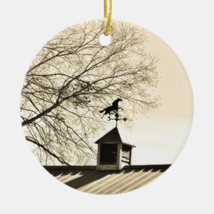 Paardenweerstand Vane sepia Keramisch Ornament