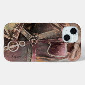 PaardenWestern Rustisch Land  Kunst Case-Mate iPhone Case (Achterkant (horizontaal))