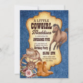 Paardenwild en vrij vederwild van Cowgirl Kaart (Voorkant)