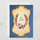 Paardenwild en vrij vederwild van Cowgirl Kaart (Achterkant)