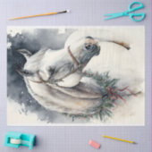 PaardenwinterkerstWaterverf Tissuepapier (Craft)