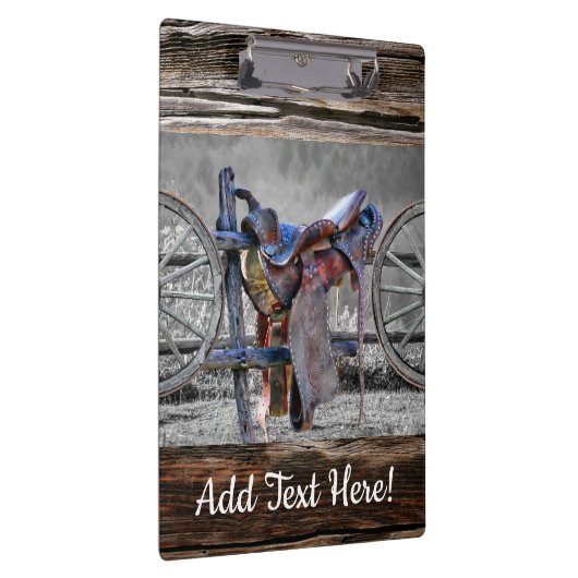 Paardenzadels, Westerne wagelwielen Klembord (Rechts)