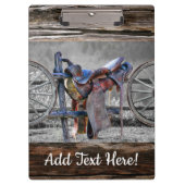 Paardenzadels, Westerne wagelwielen Klembord (Voorkant)