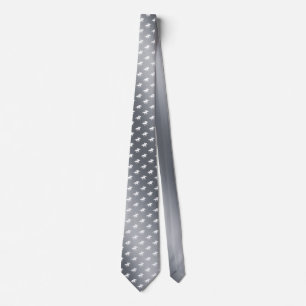Paardracisme Patroon Grafische zilver Stropdas