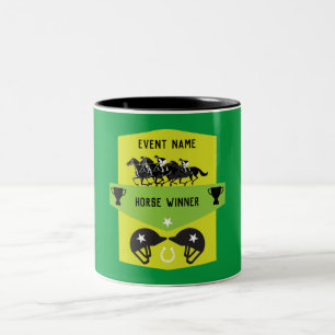 Paardrij-evenement cadeaus en merchandise tweekleurige koffiemok