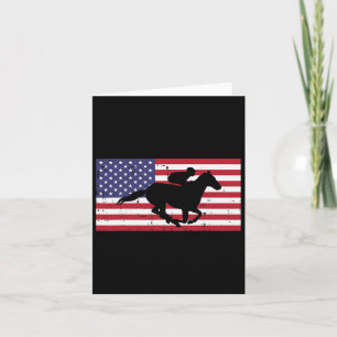 Paardrijden Amerikaanse vlag Paardenrennen Patriot Kaart
