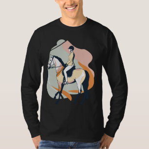 Paardrijden Dressuur Eventing Paardensport T-shirt
