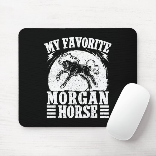 Paardrijden Favoriet Morgan Horse Rider Muismat (Met muis)