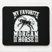 Paardrijden Favoriet Morgan Horse Rider Muismat (Voorkant)