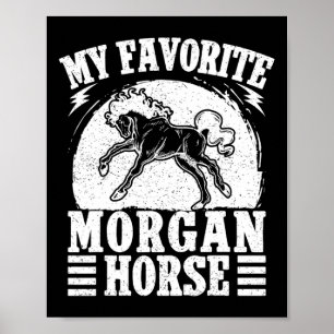 Paardrijden Favoriet Morgan Horse Rider Poster