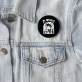 Paardrijden Favoriet Morgan Horse Rider Ronde Button 5,7 Cm (In situ)