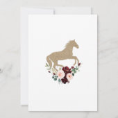 Paardrijden Huwelijk Save The Date Kaart (Achterkant)