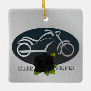 Paardrijden in Heaven Memorial Ornament voor Biker