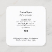 Paardrijden Instructeur Visitekaartje (Achterkant)