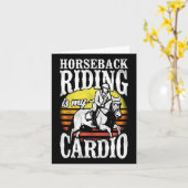 Paardrijden is mijn cardio paardensport equitatio kaart (Gele Bloem)