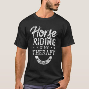 Paardrijden Is Mijn Therapie Race Galop Racer Race T-shirt