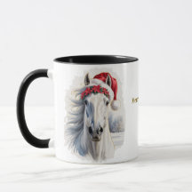 Paardrijden Kerst Koffiemok