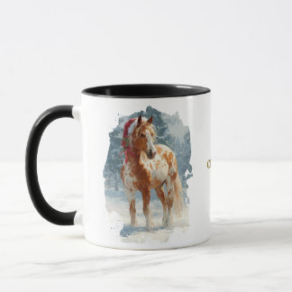 Paardrijden Kerst Koffiemok Mok
