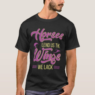Paardrijden Meisjes Vrouwen Paardensport Paardrijd T-shirt