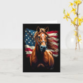 Paardrijden onder Amerikaanse vlag Kaart (Gele Bloem)