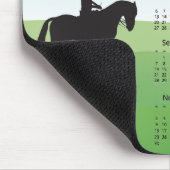 Paardrijden Ontwerp 2025 Kalender Muismat (Hoek)