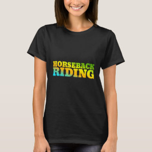Paardrijden Ontworpen Met Natuurkleuren T-shirt