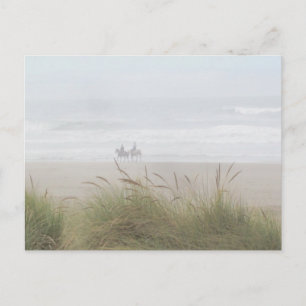 Paardrijden op het strand Briefkaart