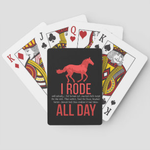 Paardrijden - Paardrijden Gift Pokerkaarten
