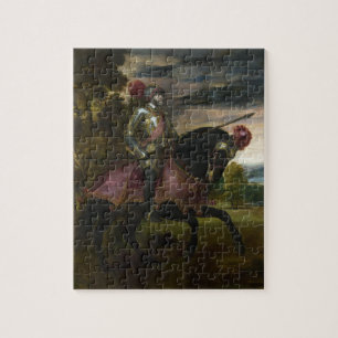 Paardrijden Portret van Charles V door Titiaan Legpuzzel