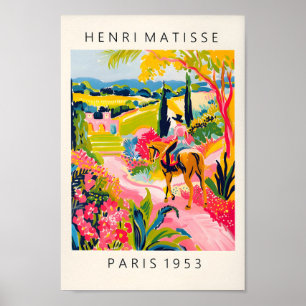Paardrijden Poster, Mid Century Modern Print, Max Poster