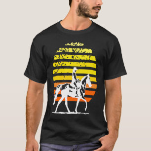Paardrijden vintage cowgirl Equestrian paardrijden T-shirt