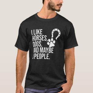 Paardrijden zoals paarden en honden Ruiter Racing T-shirt