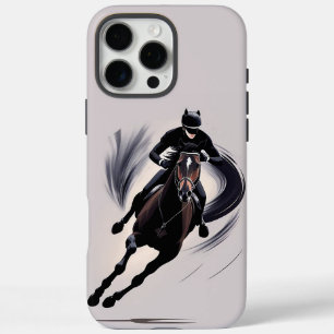 Paardrijder galopperend iPhone 16 pro max hoesje