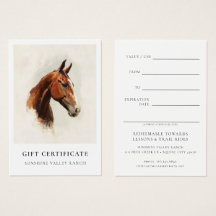 Paardrijlessen Cadeaubon Template