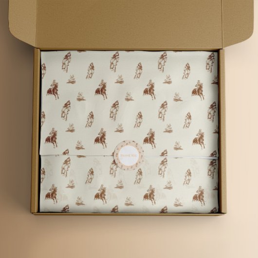 paardrijpatroon tissuepapier