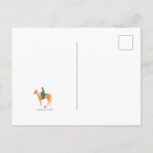 Paardrijsvoorval - Uitnodigingskaart Aankondigingskaart (Achterkant)