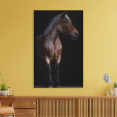 Paardse fotografie canvas afdruk (Insitu (Woonkamer))