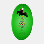 Paardse kerst keramisch ornament (Rechts)