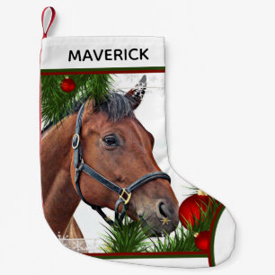 Paardse kerstvirustsport paardenkoestenpaard Cute Kleine Kerstsok