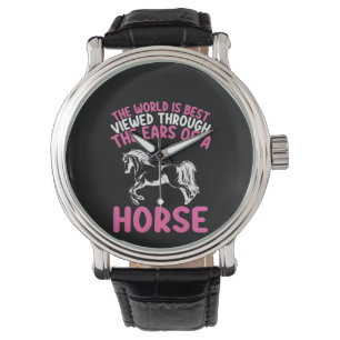 Paardse kunst De wereld is het best bekeken Horloge