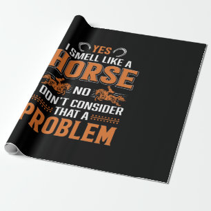 Paardse kunst Ja, ik ruik als een paard Cadeaupapier