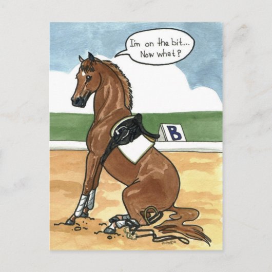 Paardse kunst op het BIT Briefkaart (Voorkant)