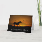 Paardsympathie Memorial Kaart (Voorkant)