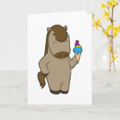 Paardwafel ijs kaart (Gele Bloem)