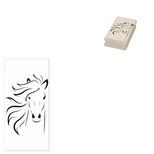 paardzegel 	rubberstempel (Gestempeld)