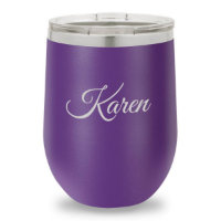 Paars 12 Oz. Tumbler van geïsoleerde wijn